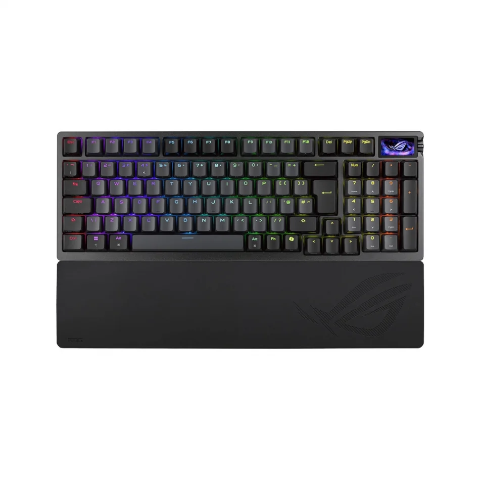 ASUS ROG Azoth 96 HE OLED Ekranlı ROG HFX V2 Manyetik Anahtarlar İngilizce Q Kablosuz Hall Effect Analog Gaming Klavye