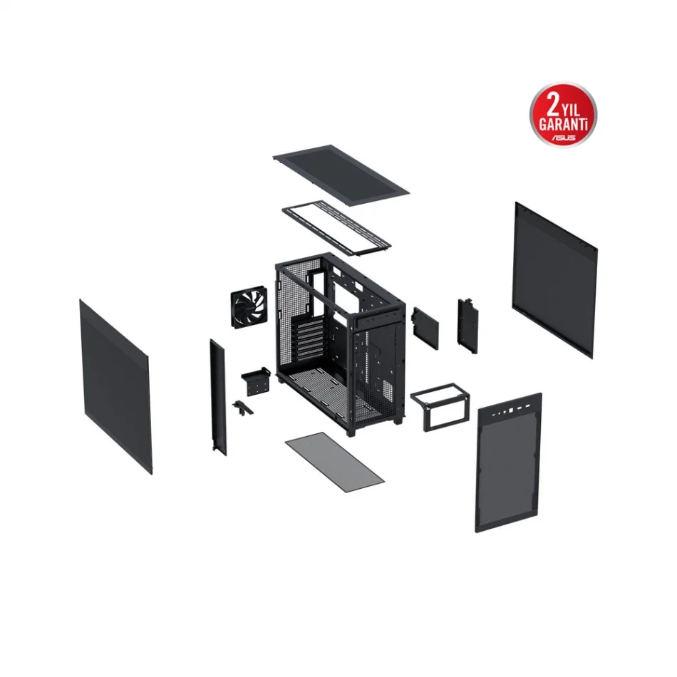 ASUS Prime AP303 Mesh 1x Fanlı Mid Tower ATX Kompakt Gaming Kasa