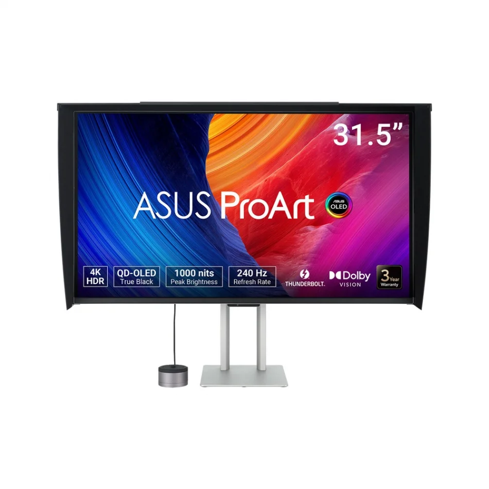 ASUS 32 ProArt Display OLED PA32UCDMR-K 240Hz 0.1ms Otomatik Donanım Kalibrasyonlu 2160p HDR QD-OLED Profesyonel Monitör