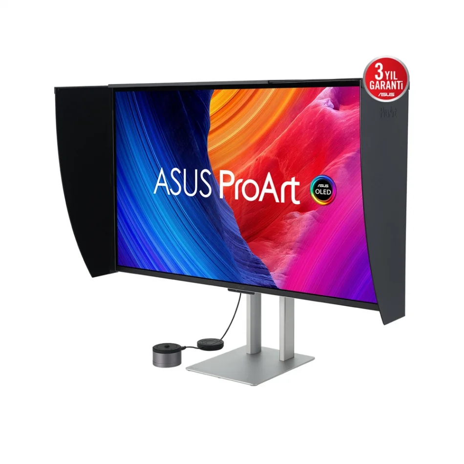 ASUS 32 ProArt Display OLED PA32UCDMR-K 240Hz 0.1ms Otomatik Donanım Kalibrasyonlu 2160p HDR QD-OLED Profesyonel Monitör