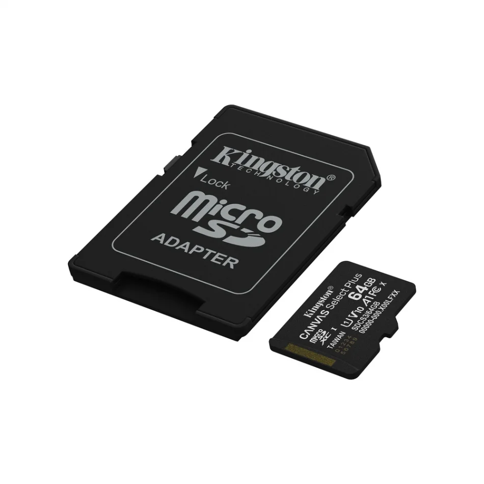 Kingston Canvas Select Plus 64GB 100MB/s Gen3 microSD Hafıza Kartı - SDCS3/64GB