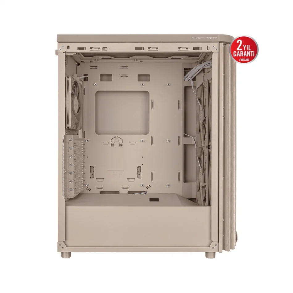 ASUS ProArt PA401 Wood Edition Beige Tempered Glass Mid-Tower ATX Bej Bilgisayar Kasası