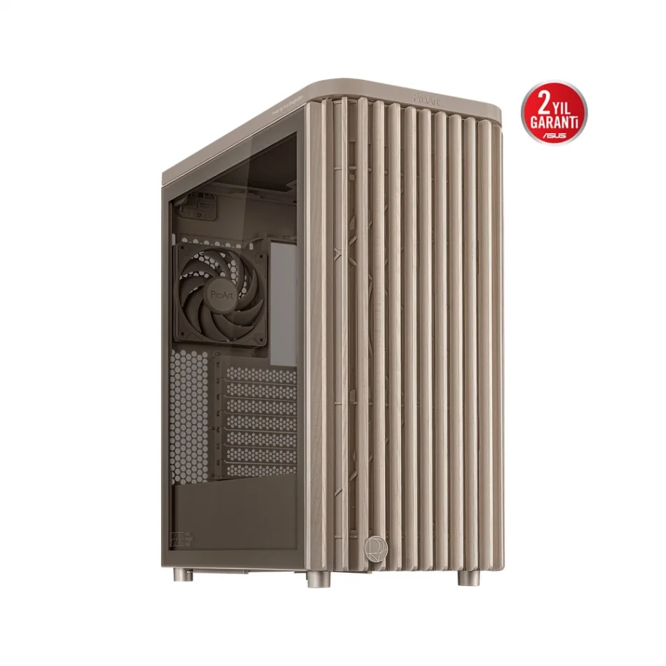 ASUS ProArt PA401 Wood Edition Beige Tempered Glass Mid-Tower ATX Bej Bilgisayar Kasası