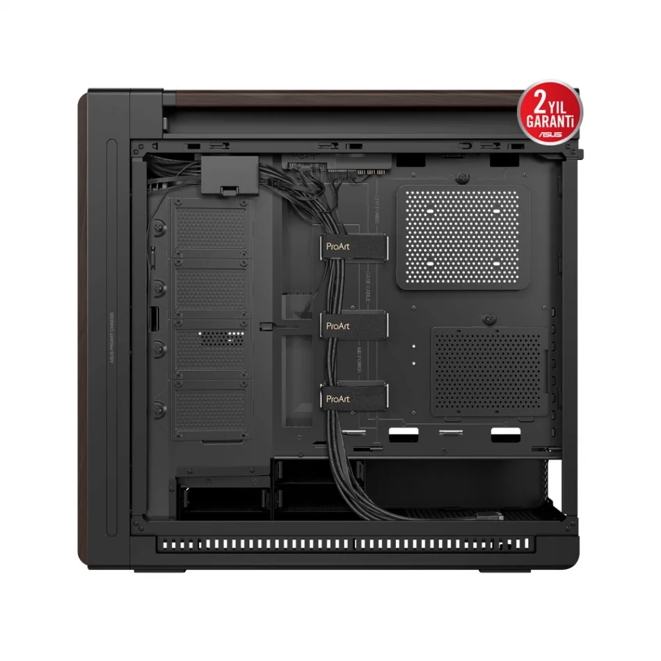 ASUS ProArt PA602 Walnut Wood Edition - Metal Yan Panel Ceviz Ağacı Ön Panel Mid-Tower e-ATX Bilgisayar Kasası