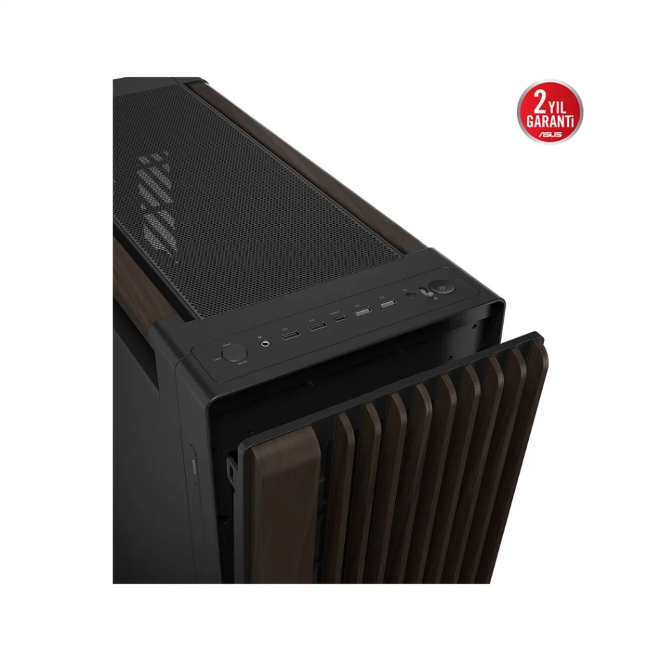 ASUS ProArt PA602 Walnut Wood Edition - Metal Yan Panel Ceviz Ağacı Ön Panel Mid-Tower e-ATX Bilgisayar Kasası