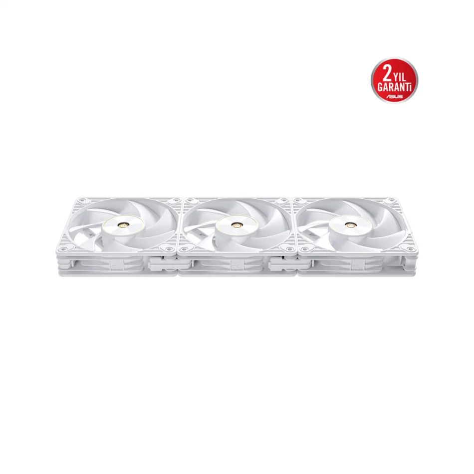 ASUS ProArt PF120 White 3000rpm Daisy-Chain Destekli PWM Beyaz Fan - 3lü Paket