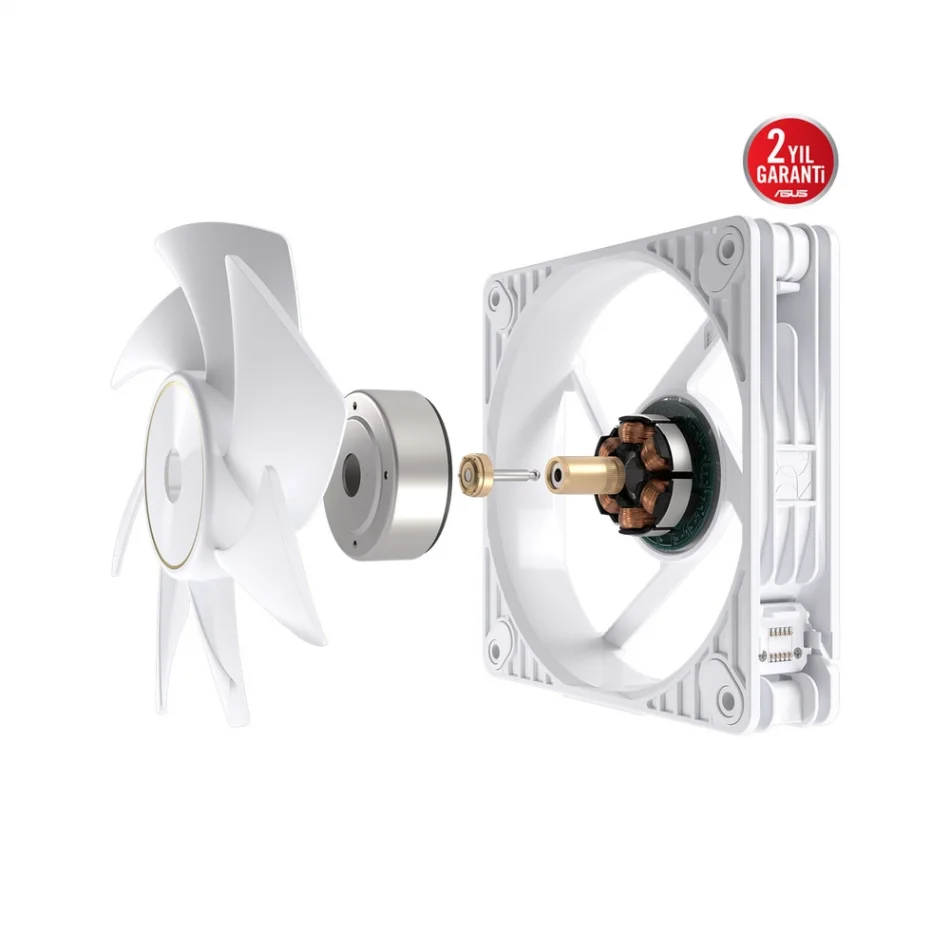 ASUS ProArt PF120 White 3000rpm Daisy-Chain Destekli PWM Beyaz Fan - 3lü Paket