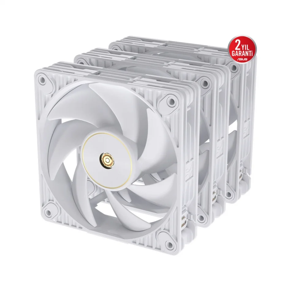 ASUS ProArt PF120 White 3000rpm Daisy-Chain Destekli PWM Beyaz Fan - 3lü Paket