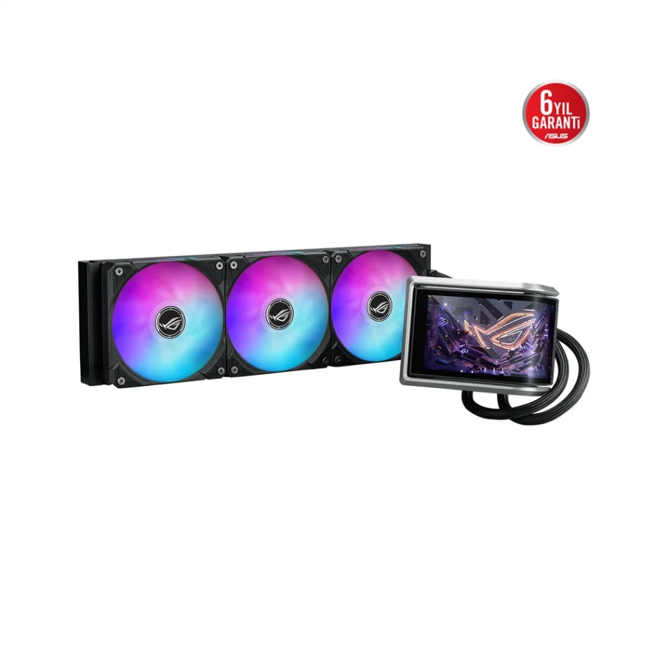 ASUS ROG RYUO IV 360 ARGB 6.67 AMOLED Ekranlı Intel LGA1851-1700 ve AMD AM5 Destekli 360mm. İşlemci Sıvı Soğutucu