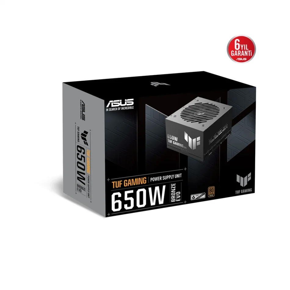 ASUS TUF Gaming 650B EVO 650W 80 PLUS Bronze Tam Modüler Güç Kaynağı