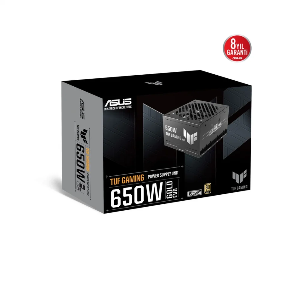 ASUS TUF Gaming 650G EVO 650W 80 PLUS Gold Tam Modüler Güç Kaynağı