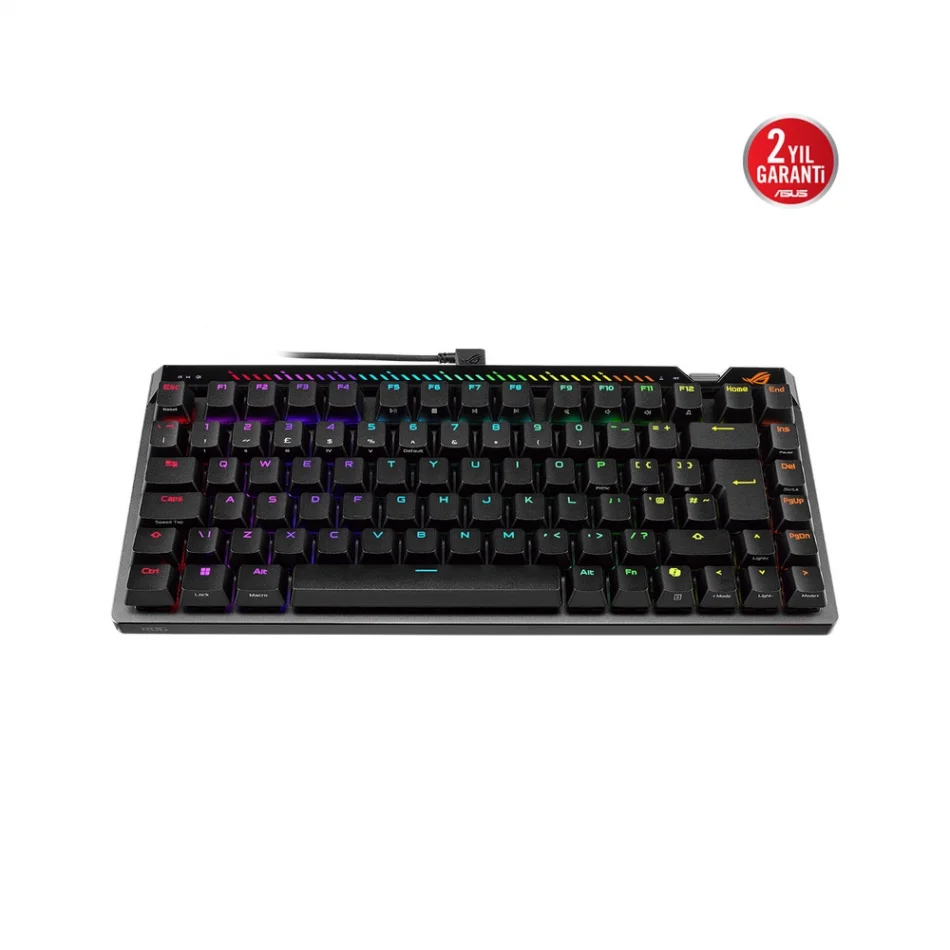 ASUS ROG Falchion Ace 75 HE RGB Hall Effect 8000Hz Manyetik Switch İngilizce Q Kablolu Oyuncu Klavyesi