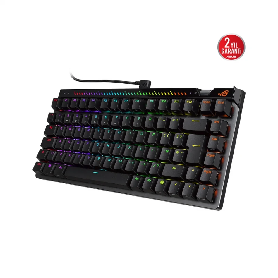 ASUS ROG Falchion Ace 75 HE RGB Hall Effect 8000Hz Manyetik Switch İngilizce Q Kablolu Oyuncu Klavyesi