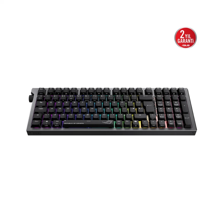 ASUS ROG Strix Morph 96 Wireless RGB ROG NX V2 Switch Doubleshot ABS İngilizce Q Kablosuz Oyuncu Klavyesi