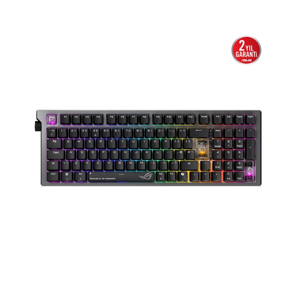 ASUS ROG Strix Morph 96 Wireless RGB ROG NX V2 Switch Doubleshot ABS İngilizce Q Kablosuz Oyuncu Klavyesi