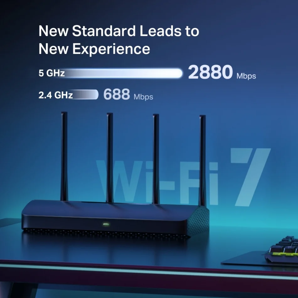 TP-Link Mercusys MR27BE BE3600 Çift Bant Wi-Fi 7 Router