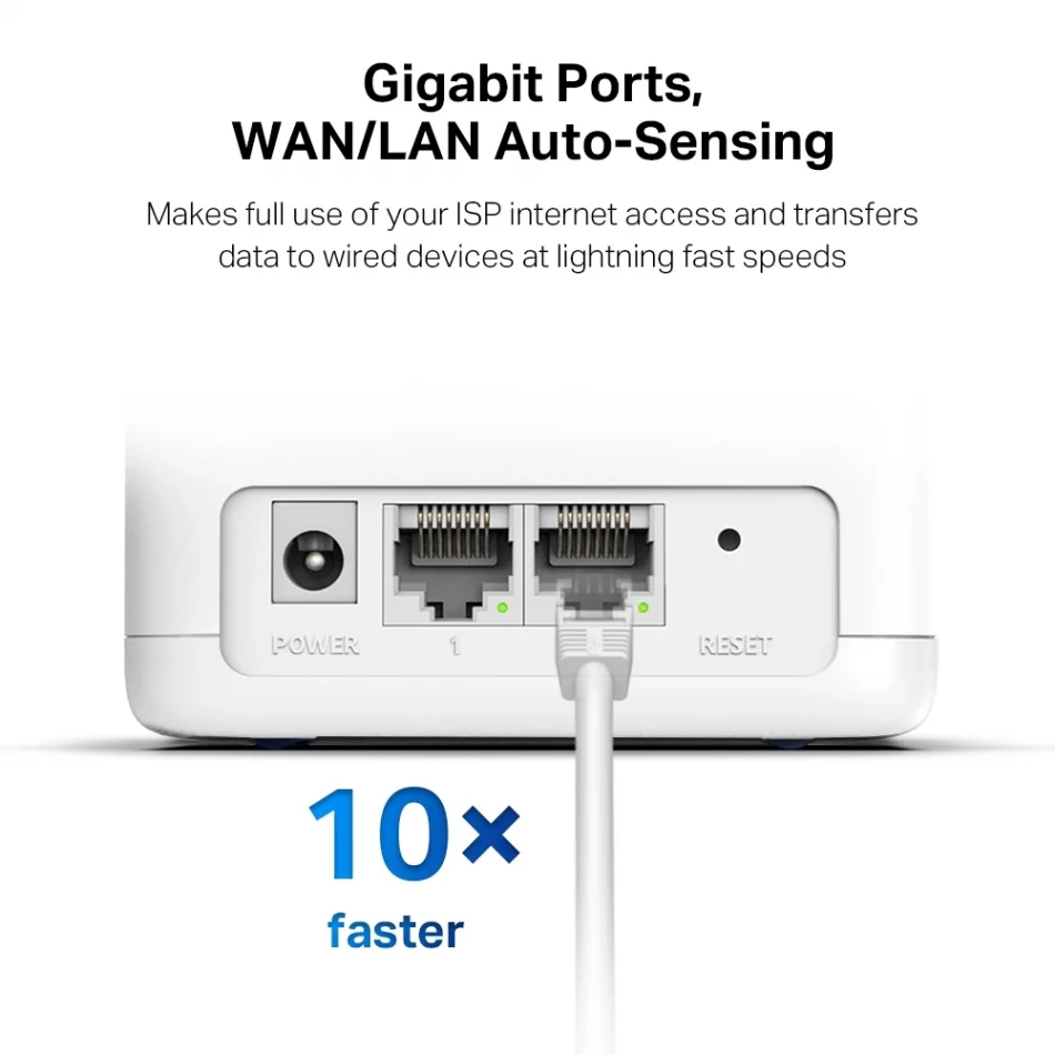 TP-Link Mercusys Halo H30G AC1300 İkili Set Tüm Ev Mesh Wi-Fi Sistemi