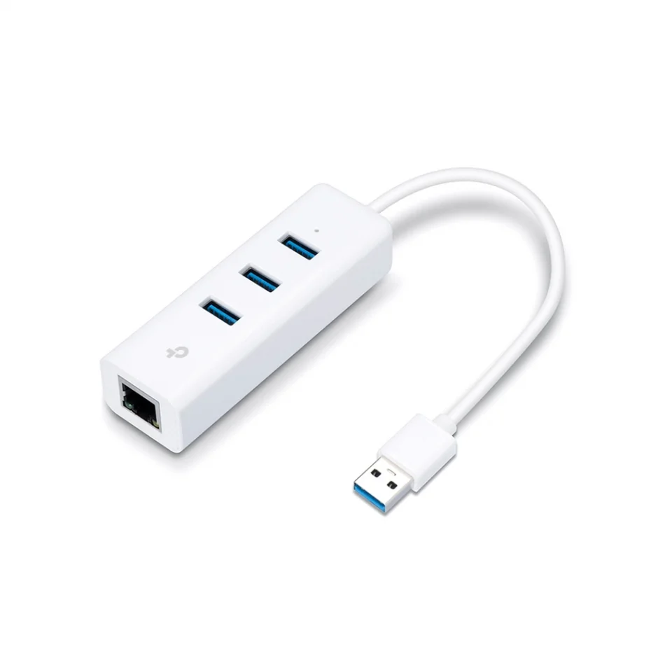 TP-Link UE330 USB 3.0 3-Port Hub ve Gigabit Ethernet Adaptör USB Adaptör