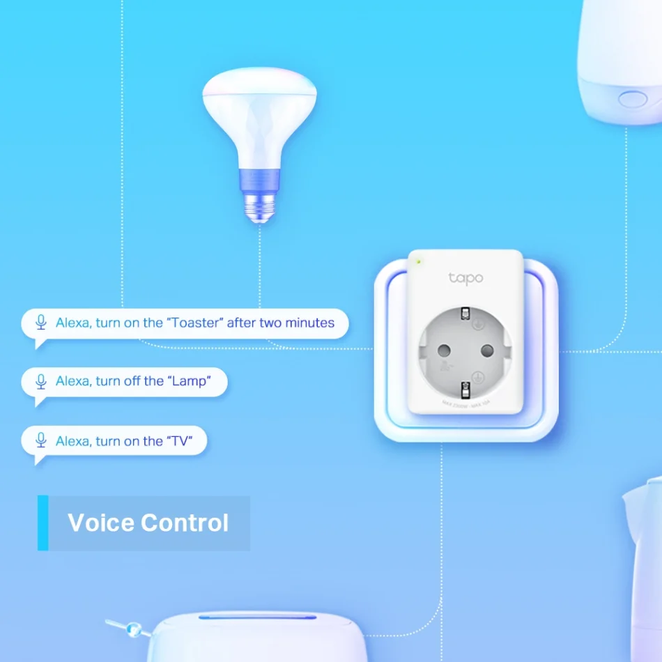 TP-Link Tapo P100 Mini Smart Wi-Fi Socket İkili Paket Akıllı Priz