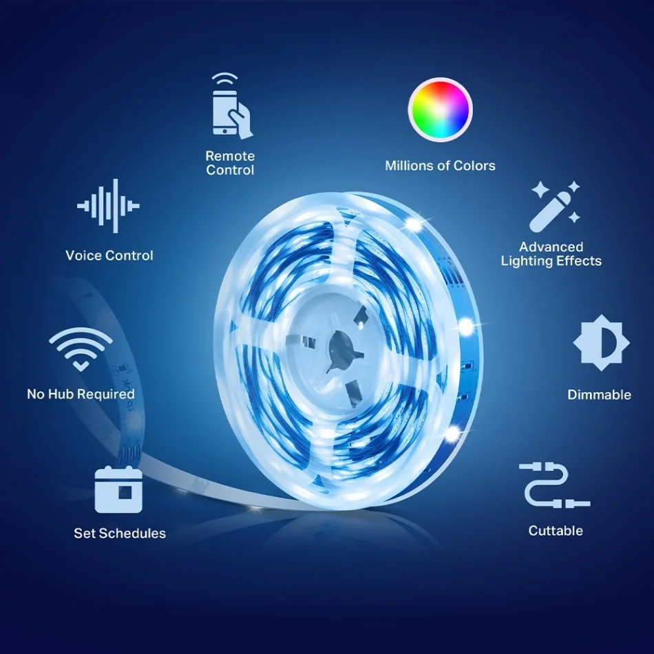 TP-Link Tapo L900-5 Smart Wi-Fi Çok Renkli 5 Metre LED Şerit