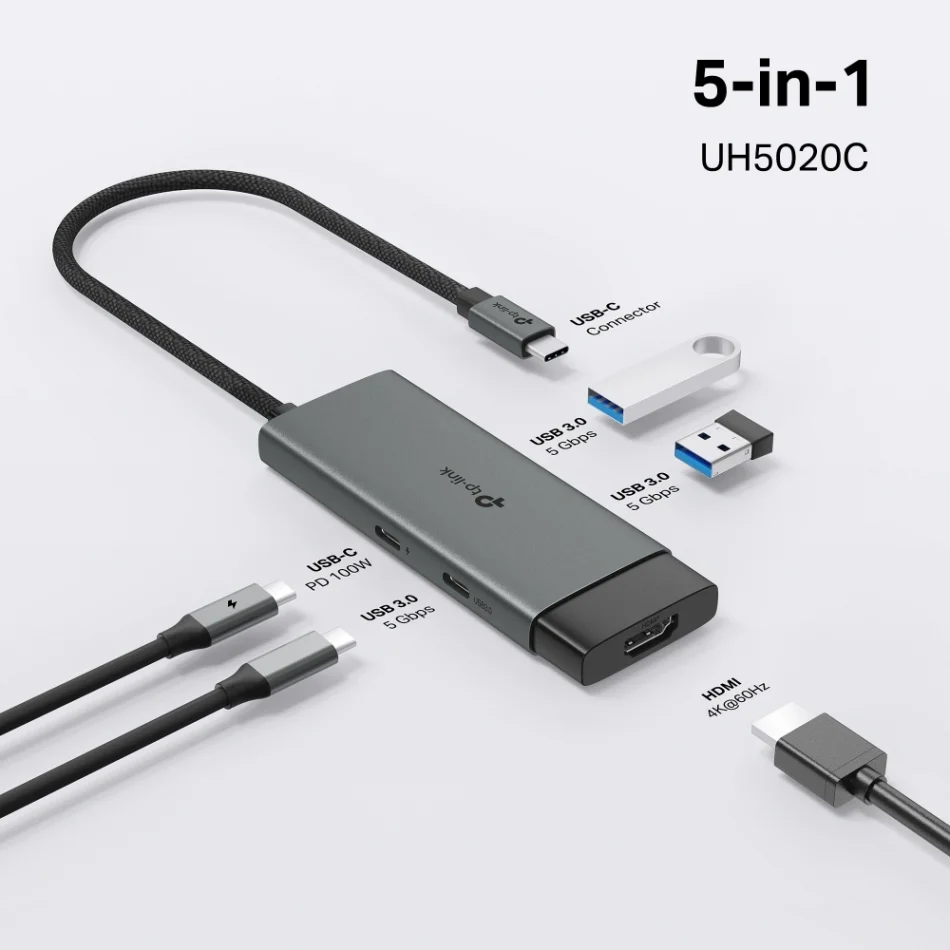 TP-Link UH5020C USB Type-C 5i 1 Arada Hub