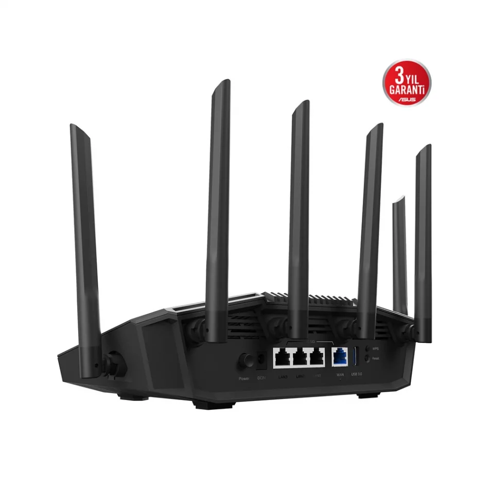 ASUS RT-BE90U BE9400 WiFi 7 Üç-Bant 6GHz AiMesh Genişletilebilir Router