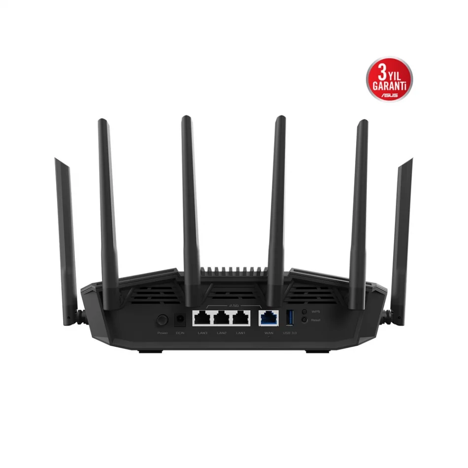ASUS RT-BE90U BE9400 WiFi 7 Üç-Bant 6GHz AiMesh Genişletilebilir Router
