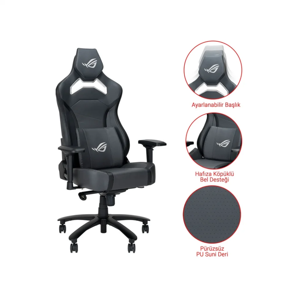 ASUS ROG Chariot X Core SL301CW Gri Oyuncu Koltuğu