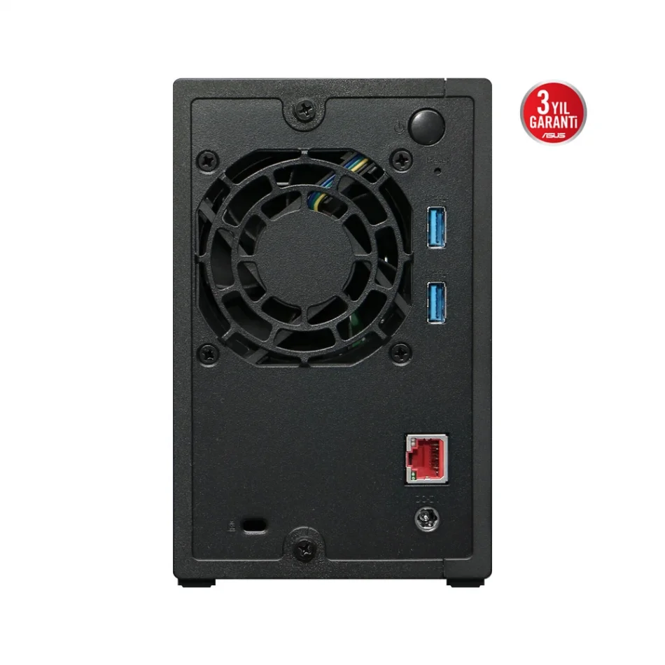 ASUSTOR DRIVESTOR 2 Gen2 AS1202T Realtek RTD1619B CPU 1 GB DDR4 RAM 2 Sürücü Yuvalı NAS Depolama Ünitesi