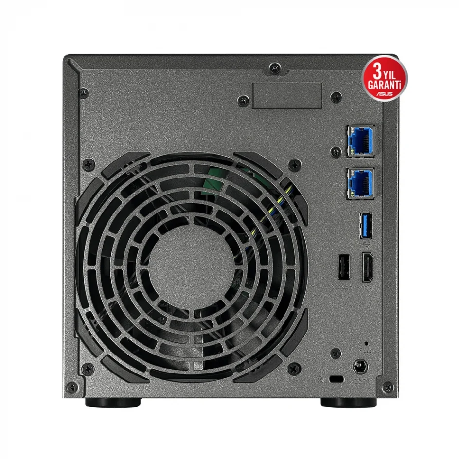 ASUSTOR Lockerstor 4 Gen2+ AS6704T-V2 Intel Celeron N5105 CPU 4 GB DDR4 RAM 4 Sürücü Yuvalı NAS Depolama Ünitesi