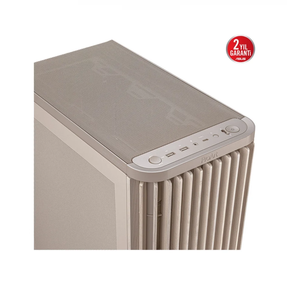 ASUS ProArt PA401 Wood Edition Beige Mesh Panel Mid-Tower ATX Bej Bilgisayar Kasası