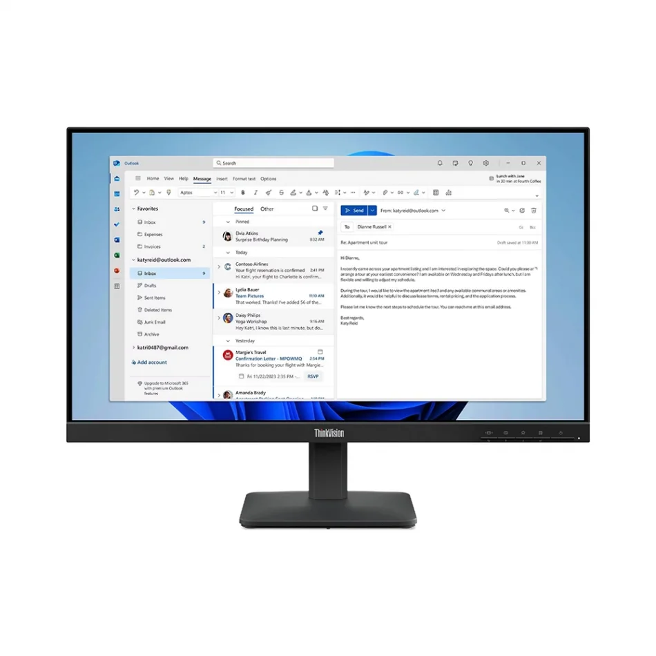 Lenovo 23.8 ThinkVision S24-4E 64B5KAT1TK 100Hz 4ms 1080p IPS LED Monitör