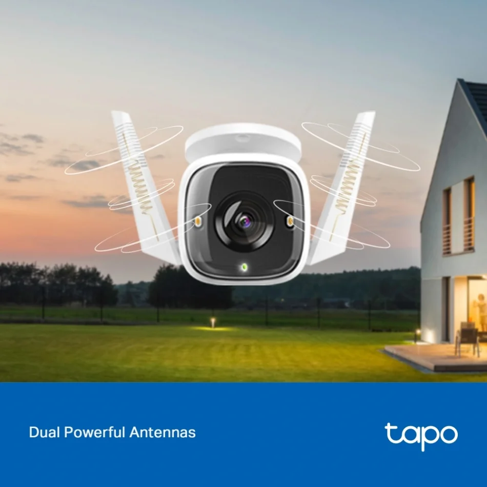 TP-Link Tapo C320WS 2K QHD Dış Mekan Starlight Renkli Gece Görüşlü Wi-Fi Kamera