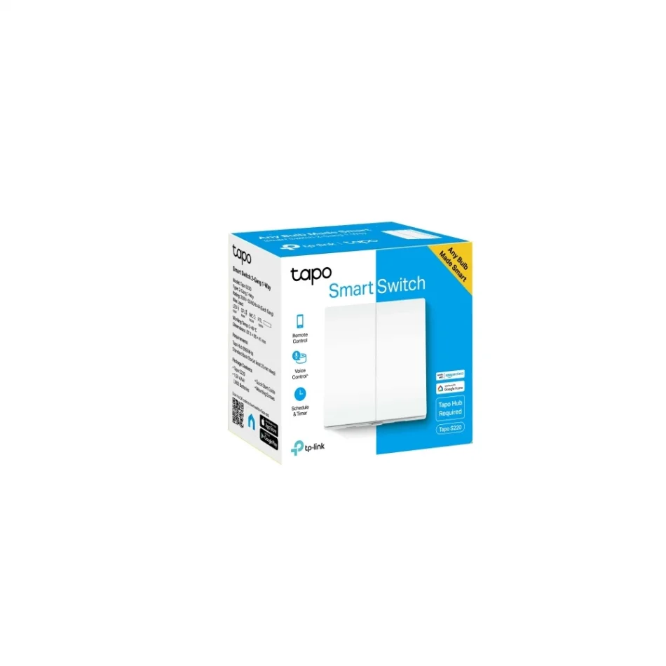 TP-Link Tapo S220 2 Buton 1 Yol Akıllı Işık Anahtarı