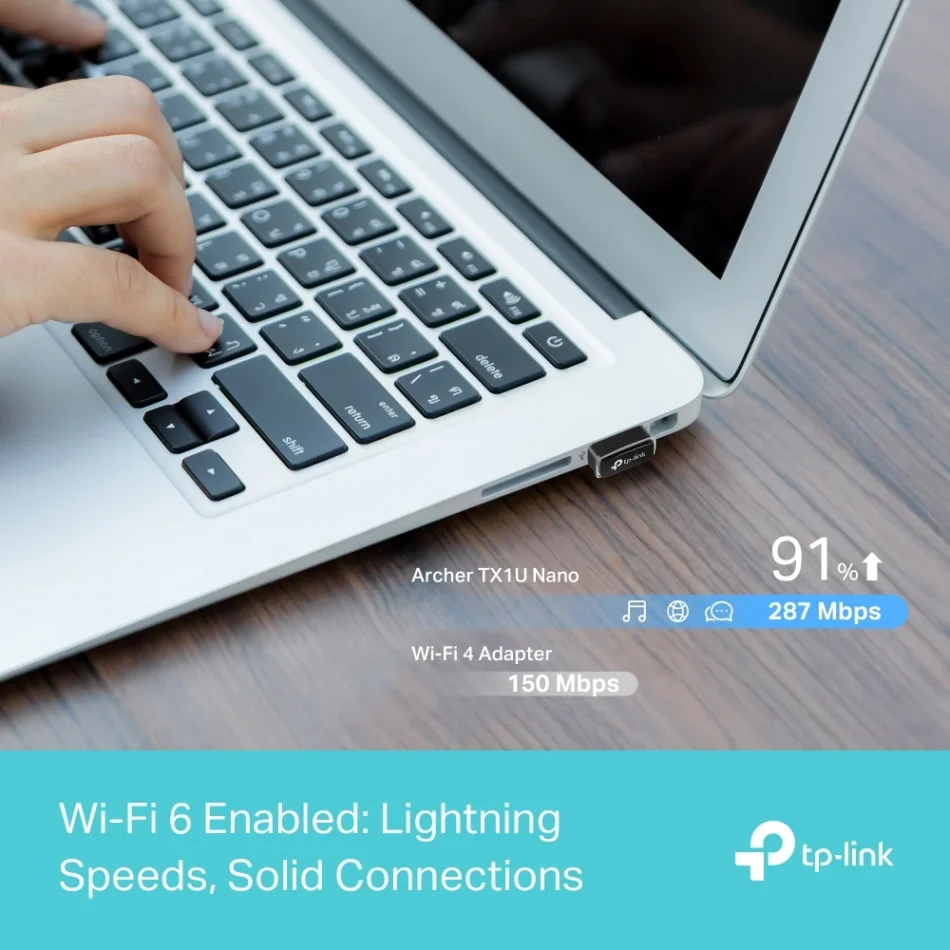 TP-Link Archer TX1U Nano AX300 Nano Wi-Fi 6 Wireless USB Adaptör