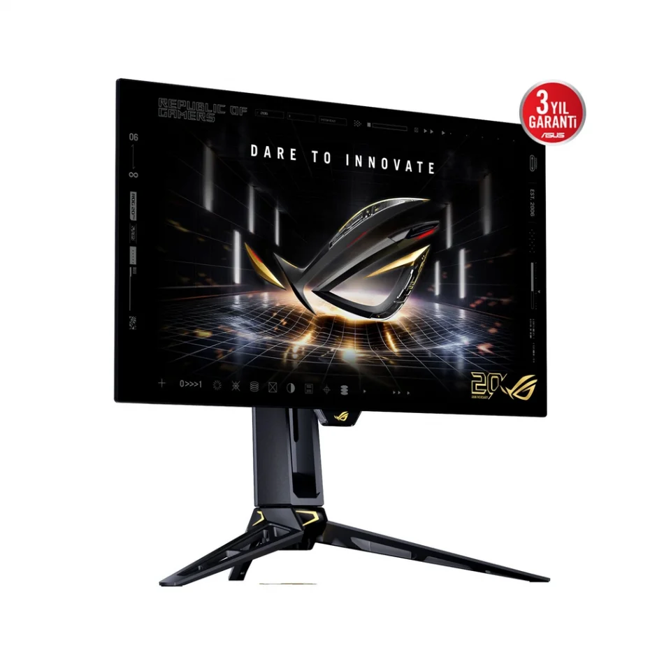 ASUS 27 ROG Swift OLED PG27AQWP-G 20. Yıl Özel Seri 540Hz (720Hz 720p) 0.03 ms FreeSync Premium Pro G-Sync HDR 1440p 2K Dual Mode Gaming Monitör