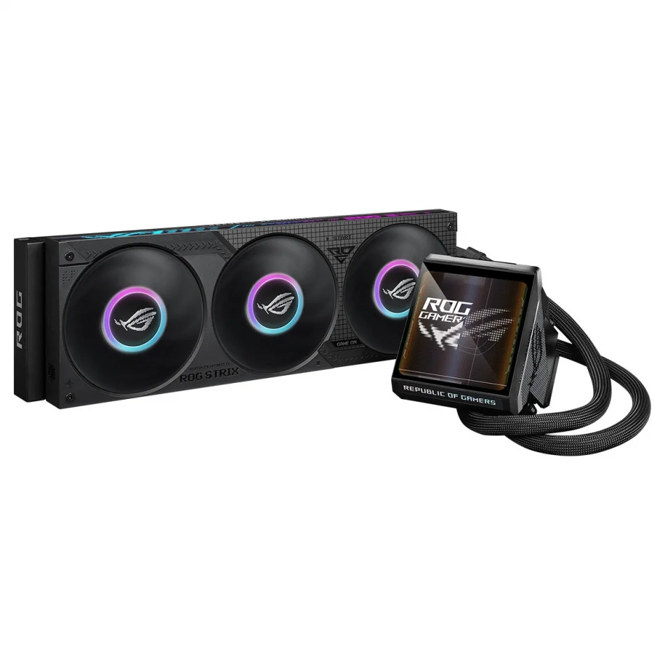 ASUS ROG Strix LC IV ARGB LCD 360 mm Intel LGA1851-1700 ve AMD AM5 Destekli İşlemci Sıvı Soğutucu
