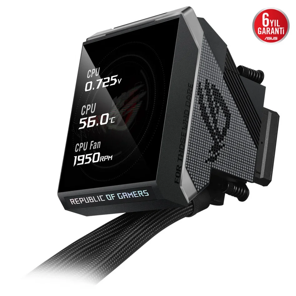 ASUS ROG Strix LC IV ARGB LCD 360 mm Intel LGA1851-1700 ve AMD AM5 Destekli İşlemci Sıvı Soğutucu