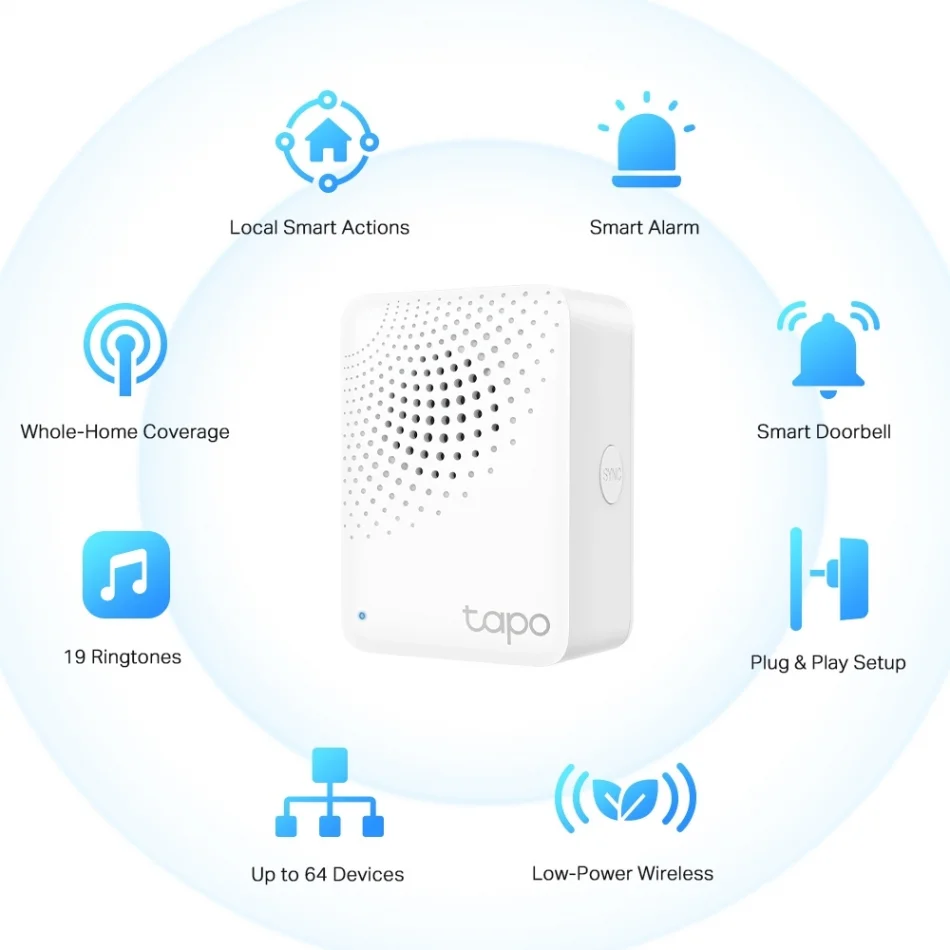 TP-Link Tapo H100 Zil Özellikli Tapo Akıllı Hub