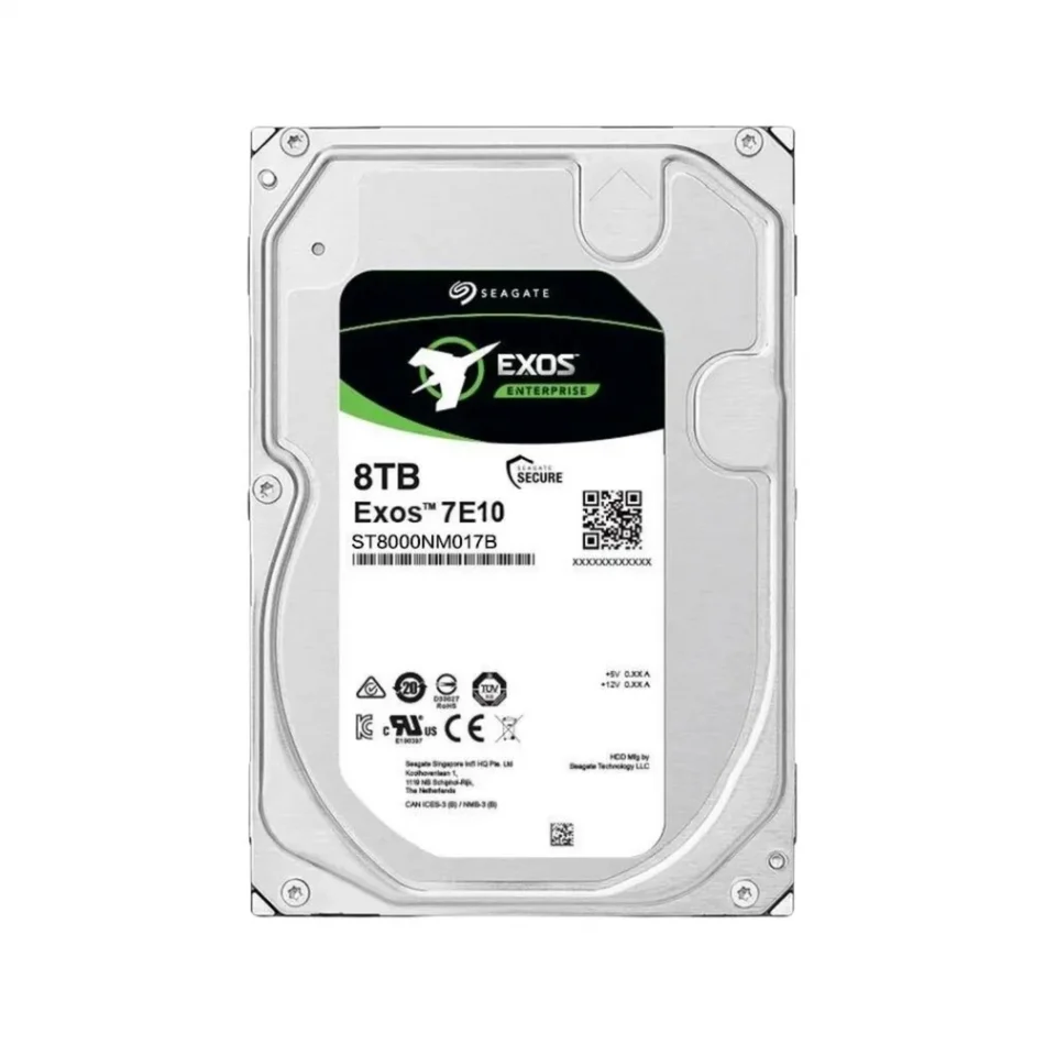 Seagate Exos 7E10 ST8000NM017B 8 TB SATA 3.0 7200 RPM 256 MB Cache 3.5 Enterprise Harddisk