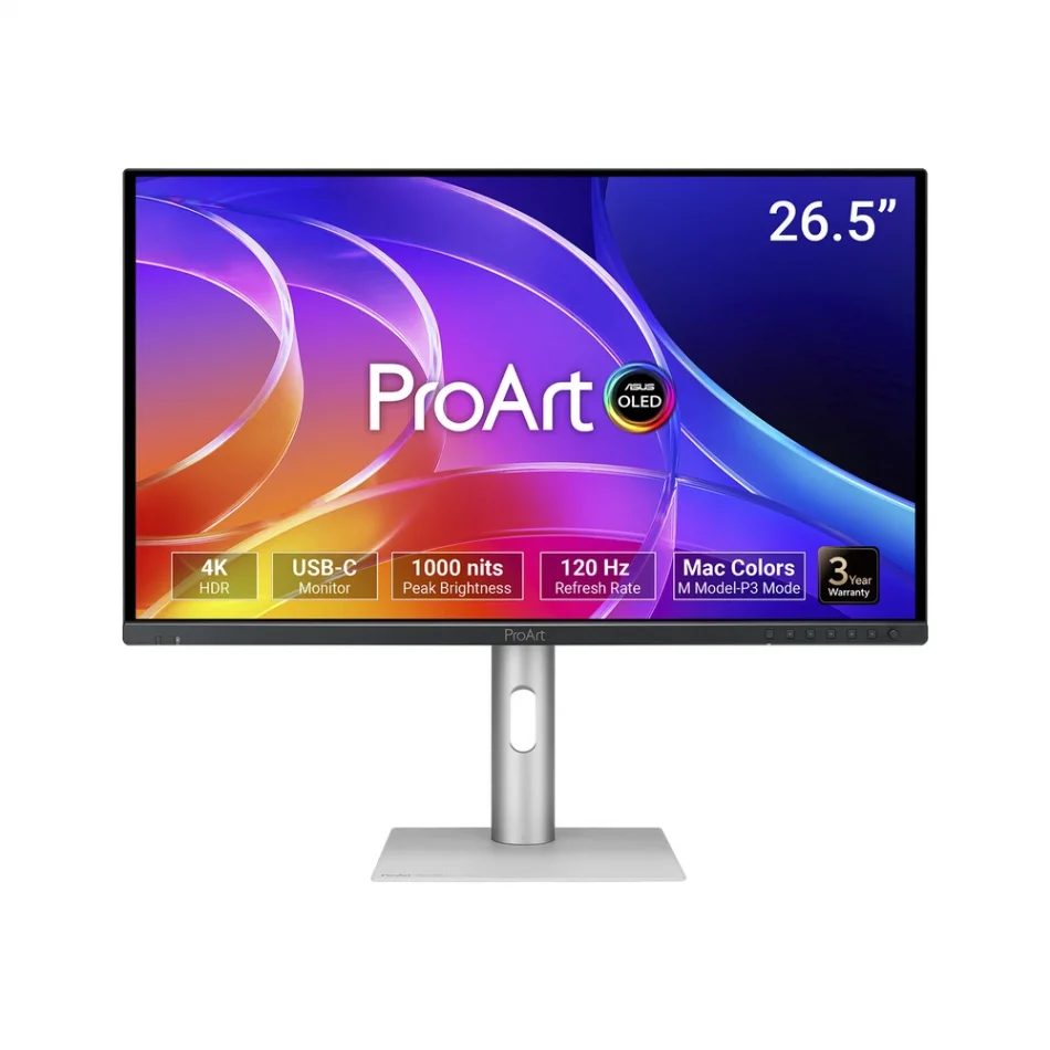 ASUS 27 ProArt OLED PA279CDV 120Hz 0.1ms Adaptive-Sync 4K 2160p QD-OLED Profesyonel Monitör