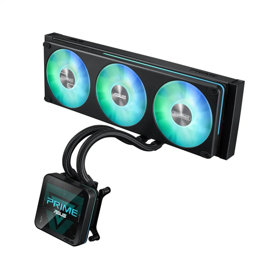 ASUS Prime SLC II 360 ARGB LCD Intel 1851-1700 ve AMD AM5-AM4 Destekli 360mm İşlemci Sıvı Soğutma Sistemi