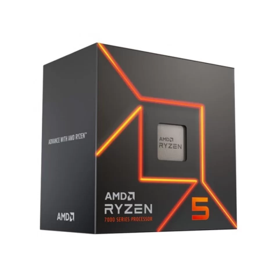 AMD Ryzen 5 7600 3.80GHz 6 Çekirdek 38MB Önbellek 5nm Soket AM5 İşlemci