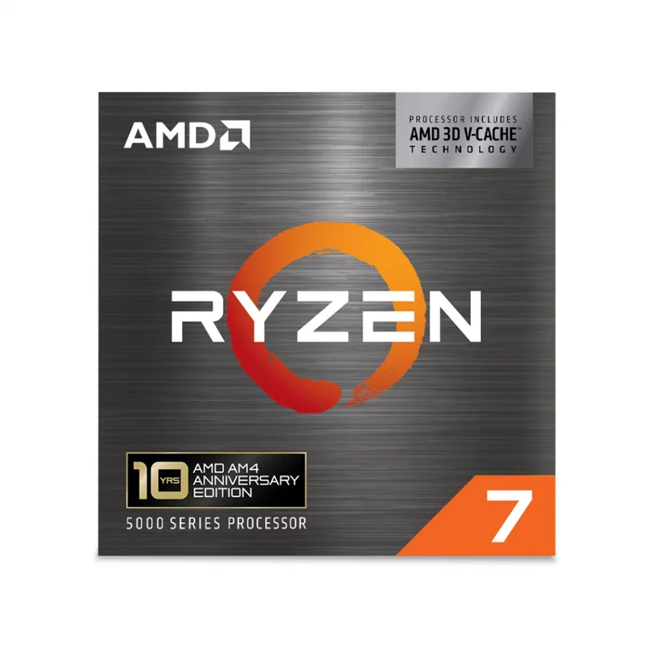 AMD Ryzen 7 5800X3D 10th Anniversary Edition 3.4-4.5GHz 8 Çekirdek 16 Thread 96MB Cache AM4 İşlemci