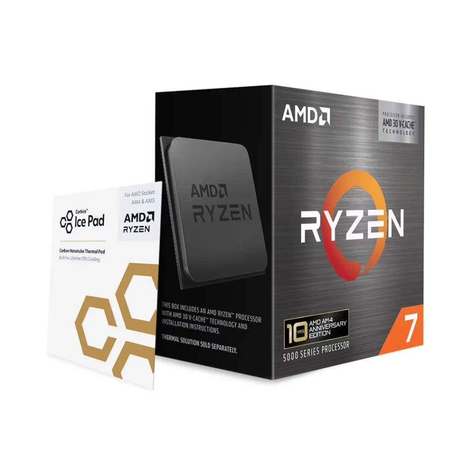 AMD Ryzen 7 5800X3D 10th Anniversary Edition 3.4-4.5GHz 8 Çekirdek 16 Thread 96MB Cache AM4 İşlemci