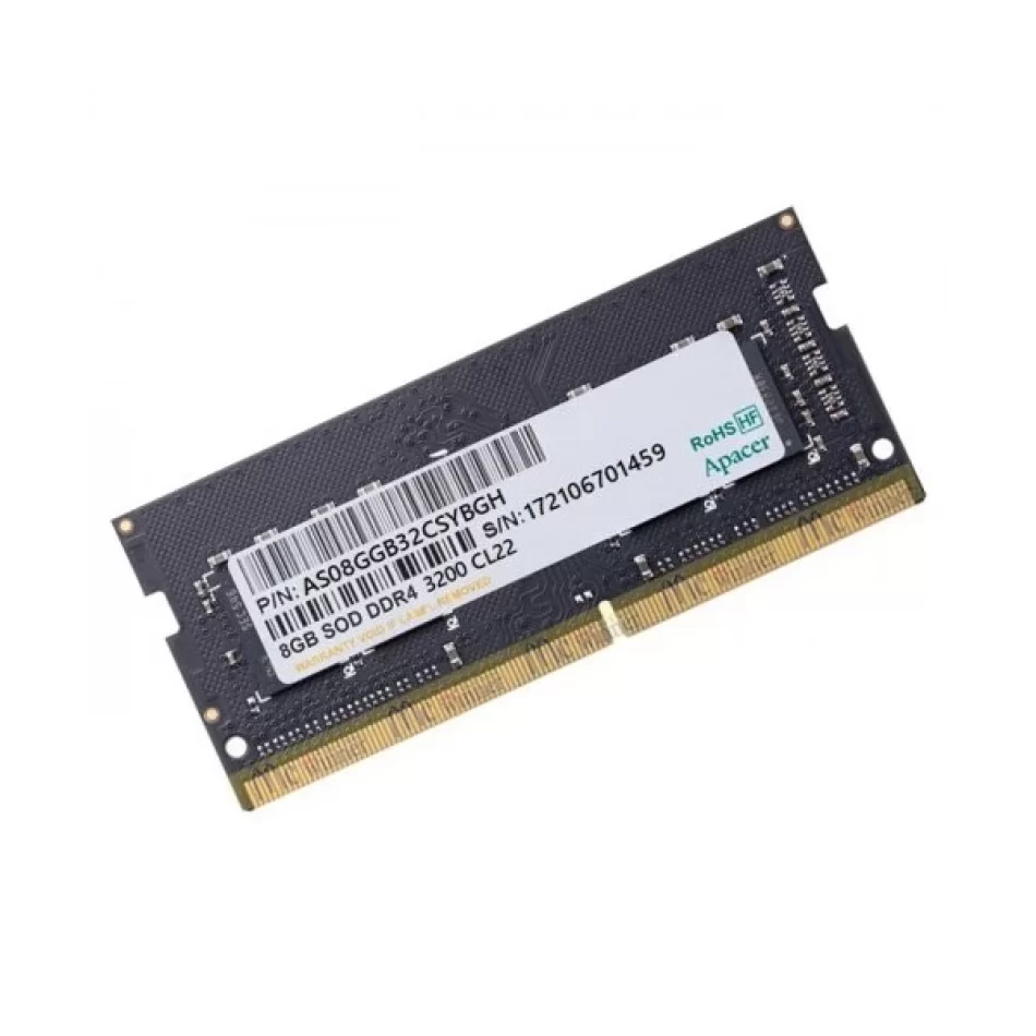 APACER DDR4 8GB 3200MHZ CL22 SODIMM NOTEBOOK RAM