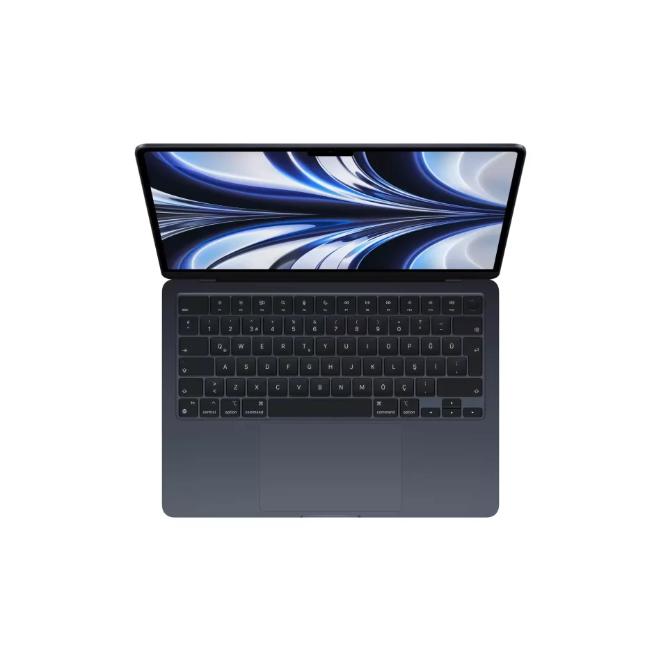 Apple MacBook Air 13.6 inç M2 8CPU 8GPU 16GB 256GB Gece Yarısı MC7X4TU/A