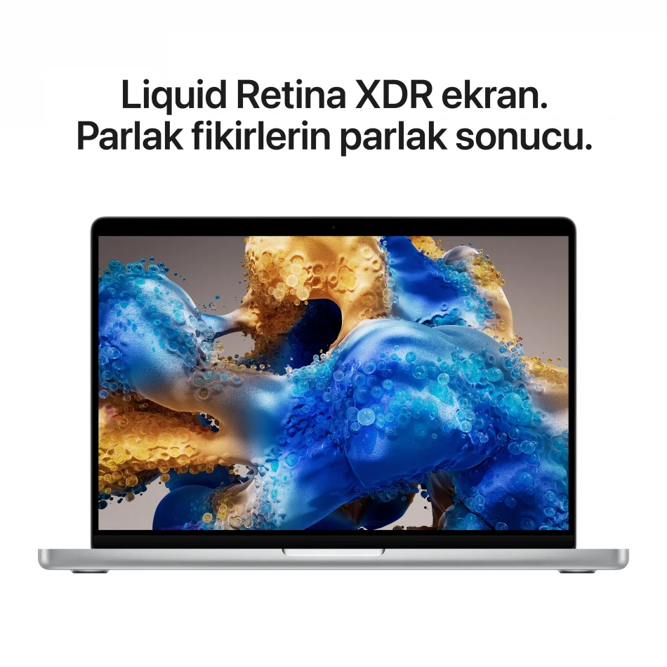 Apple MacBook Pro 14 inç M5 Pro 15CPU 16GPU 24GB 2TB Gümüş MJLV4TU/A
