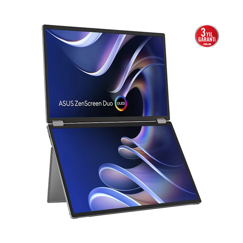 ASUS 14 ZenScreen Duo OLED MQ149CD HDR400 1920x1200 Full HD Katlanabilir Taşınabilir Monitör