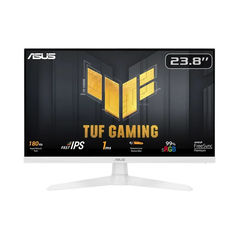 ASUS 24 TUF Gaming VG249Q3A-W 180Hz 1ms FreeSync Premium 1080p IPS LED Beyaz Outlet Gaming Monitör